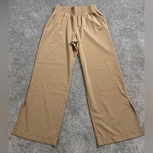 GAP women’s Wide-Leg Elastic-Waist Chinos in Tan